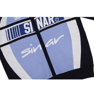 Custom Logo 100% Cotton Men's Winter Sweater Casual Knitwear Zipper Jumper Graphic Track Coat <b>Vintage</b> <b>Racing</b> <b>Jacket</b> for Men - Product Image 6