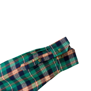 Custom Branding Checked Long Sleeve Shirt Wholesale Outerwear <b>Flannel</b> Clothing Low MOQ Oversized Trucker <b>Jacket</b> Bulk Plaid Shirt - Product Image 4