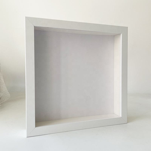 Wholesale Black <b>White</b> Natural Wood Wall Hanging <b>Square</b> Shadow Box <b>Frames</b> 25 X 25 cm 3D Shadow Box Photo <b>Frame</b> - Product Image 2