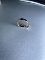 Bague solitaire classique en or rose 9 carats plaqué or, diamant de laboratoire taille ronde 1 carat, or blanc et jaune