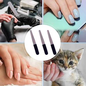 Mini Lima de Uñas Doble Compacta de Acero Inoxidable para Viajes, Diseño Ergonómico para un Agarre Cómodo - Product Image 3