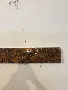 Vintage Teak Wood <b>Panel</b> Midcentury Modern Fine Embossed Carving Paradise Handicrafts Home Office Wall Hanging Outdoor Furniture - Product Image 5