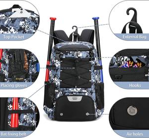 Bolsa de Béisbol y Sóftbol Personalizada Bagnex, Mochila con Ruedas, Gran Capacidad 50-70L, Resistente, Impermeable 600D, Bolsa Deportiva - Product Image 5