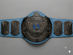 Ceinture de championnat de lutte poids lourd mondial Ronpex International personnalisée en cuir et laiton, qualité supérieure, unisexe, boîte RI-2605 5kg - Product Image 5