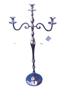 Grand bougeoir en cristal 3 bras nickelé vente chaude finition à la mode bougeoir nouveau Design bougeoir fantaisie - Product Image 1