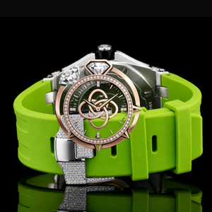 Montre de luxe pour homme en moissanite sertie de diamants, bracelet entièrement pavé de diamants - Product Image 4