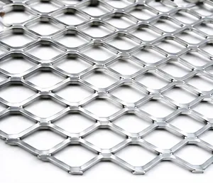 Customized Perforated Stainless Steel <b>Wire</b> Expanded <b>Mesh</b> 6mm Aperture 1mm Diameter Cutting Service Durable Holes Not Prone - Product Image 5