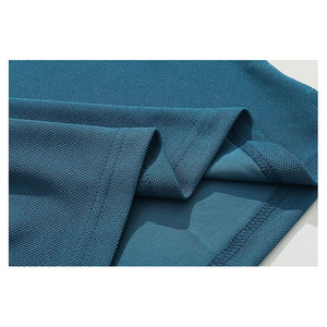 Camiseta Prairie International para Hombre, Color Azul Verde Azulado, Estilo Urbano, Manga Corta, Tejida en Algodón y Fibra de Bambú, Color Sólido, Ropa Casual - Product Image 5