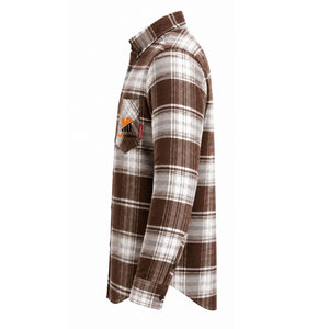เสื้อเชิ้ตผ้าแฟลนเนลสำหรับผู้ชาย ติดกระดุม ทรงปกติ แขนยาว ลายสก็อต วินเทจ สตรีทแวร์ ย้อมเส้นด้าย ป้องกันการหดตัว - Product Image 5