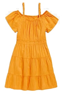 Vestido de fiesta de malla con bordado dorado de media manga personalizado vestidos de princesa para niñas pequeñas - Product Image 4