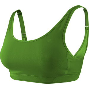 เสื้อชั้นในกีฬาสีม่วงแบบขายส่งปี 2026 คอกว้างแบบ Racerback รองรับปานกลาง ระบายอากาศได้ดี เหมาะสำหรับออกกำลังกาย - Product Image 4
