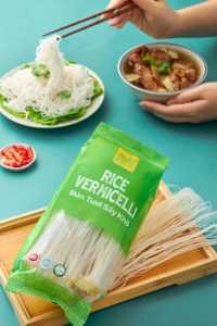 วุ้นเส้นข้าวสด อาหารแห้งเพื่อสุขภาพ บรรจุถุง วุ้นเส้นข้าวแห้ง คุณภาพสูง 400 กรัม ข้าว 85% น้ำสะอาด 15% ส่งออก รับผลิตแบบ OEM/ODM - Product Image 4