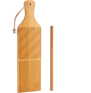 Wood Gnocchi Board with <b>Rolling</b> <b>Pin</b> Hot Selling Wood Butter Paddle Board Custom logo High Quality Wood Gnocchi Board - Product Image 1