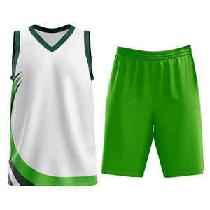 Conjunto de Uniforme de Baloncesto sin Mangas con Cuello en V, Estampado Sublimado, Absorción de Humedad, Patrón Geométrico, Número, Ropa Deportiva para Adultos - Product Image 2
