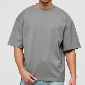 T-shirts pour hommes en coton 100% imprimés avec logo personnalisé, coupe ajustée, grandes tailles, haute qualité, style streetwear, t-shirts oversize vierges - Product Image 6