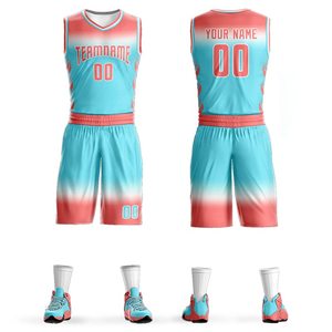 Conjunto de Camiseta y Pantalones Cortos de Baloncesto Sublimados de Malla Reversible Personalizados con Nombre y Número para Uniforme de Práctica de Clubes Juveniles - Product Image 1