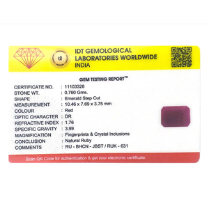Natural African Ruby 3.8 Carat Loose Gemstone for Fine Jewelry - Product Image 4