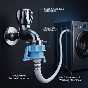 Conector de Grifo para Lavadora Automática de Alta Calidad, Fácil de Instalar, a Prueba de Fugas, Adaptador de Conexión de Manguera de Entrada de Agua, Disponible para la Venta - Product Image 1