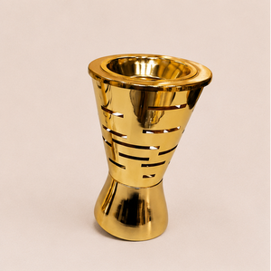Gold Metal Bakhoor Burner Modern Design Arabic Oud Censer Holder For Traditional Middle East Home <b>Decor</b> And Ramadan Eid Gifts - Product Image 3
