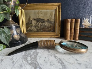 Nueva Lupa Hecha a Mano con Mango de Cuerno de Búfalo, Ecológica, para Lectura de Precisión y Estilo Clásico Vintage de Alta Calidad - Product Image 3