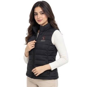 Chaleco Acolchado para Mujer, con Aislamiento, Cierre Frontal Completo, Bolsillos Laterales, Ajuste Cómodo, Tejido de Punto, Sin Mangas, Ligero - Product Image 6