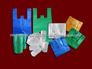 Custom Logo HDPE Plastic T-<b>Shirt</b> Packing Zipper Bags Durable Vest Carrier Made in Vietnam for Supermarket Use - Product Image 4