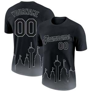 เสื้อยืดทีมกีฬาออกแบบล่าสุด ปรับแต่งชื่อและหมายเลขได้ แขนสั้น ชุดกีฬาประสิทธิภาพสูง รับผลิตแบบ OEM แบรนด์ส่วนตัว - Product Image 1