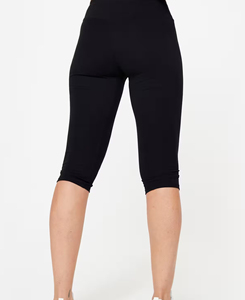 Leggings de Talle Alto Negros hasta la Pantorrilla, de Algodón Velour, Sin Costuras, Transpirables, Casuales, para Mujer, Tallas Grandes, Verano 2026, Venta al Por Mayor - Product Image 2