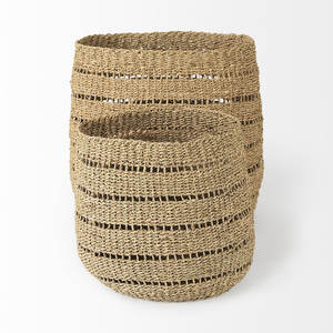 Decorative Wicker <b>Basket</b> Handmade <b>Woven</b> <b>Basket</b> for Home Decor - Product Image 1