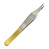 Pince à tissus médicale chirurgicale Adson TC, droite, 4,75 pouces, 1x2 dents, instrument en acier allemand