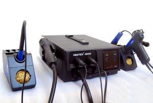 Estación de Desoldadura Digital con Interfaz USB, Segura contra Descargas Electrostáticas, Pantalla LCD Multifuncional, SMD PTH, Temperatura Ajustable, Control de Precisión de Aire Caliente - Product Image 1
