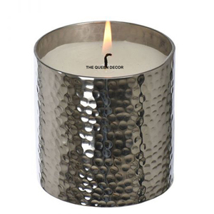 Highest Stainless Steel Metal Round Shape Three Color Scented <b>Candles</b> Luxury Handmade <b>Bulk</b> Selling - Product Image 3