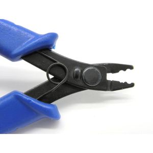 Pince à sertir les perles de haute qualité en acier inoxydable avec poignée bleue pour la fabrication de bijoux, la sertissage des perles, les fils et les projets de perlage - Product Image 4