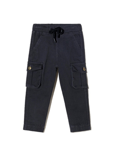 Pantalon cargo de travail pour garçons, avec poches latérales, coupe droite, pour activités de plein air, personnalisable, pour enfants - Vente flash - Product Image 2