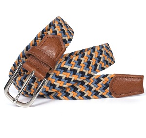 Cinturón de Golf Elástico Trenzado Ajustable de Color Sólido de Moda 2026 con Hebilla de Aleación de Zinc y Cuero Genuino para Adolescentes - Product Image 6