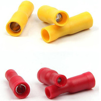 Connecteurs à sertir rapide FRD 5.5-156 entièrement isolés en PVC, type balle femelle et prise, en cuivre et laiton, pour usage automobile