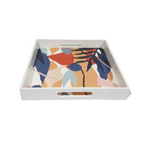 Bandeja de servicio de pintura de laca del fabricante elegante y duradera para fines de servicio - Product Image 3