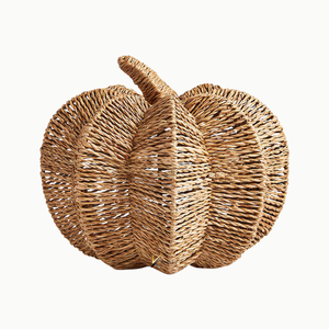 Decoración Premium de Calabaza para Halloween, Hecha a Mano, Duradera, para Uso en Exteriores, Empaque en Caja de Regalo, KV NATURAL HOME, Ratán y Jacinto de Agua - Product Image 5