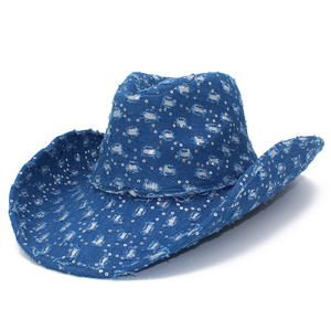 Chapeau de cowboy Western Travel, style export américain, en soie/coton/nylon, décontracté d'été, respirant, écologique, avec coupe moderne - Product Image 3