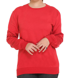 Sudadera de lana suave para mujer, cuello redondo, manga larga, ropa informal cálida para invierno - Product Image 4