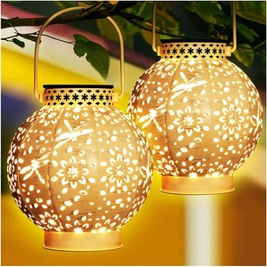 โคมไฟเหล็กสีดำลายดอกไม้ฉลุสำหรับตกแต่งบ้าน - Product Image 4