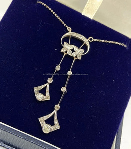 IGI certificado 18K/14K oro sólido redondo corte brillante laboratorio cultivado diamante mujer compromiso boda encanto colgante Arin Luxury Co - Product Image 4