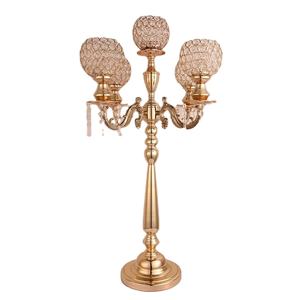 Candelabro de diseño de cristal para decoración del hogar, soporte de vela brillante para interior y exterior, votivo - Product Image 1