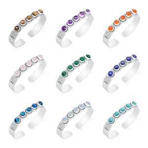 Brazalete ajustable con gemas multicolor, joyería de cristal natural surtido para mujer al mejor precio - Product Image 1