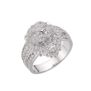 Anillo de Plata de Ley 925 con Baño de Oro Rosa, Estilo Hiphop, Completamente Adornado con Circonitas, para Perla de Agua Dulce con Morganita Certificada - Product Image 5