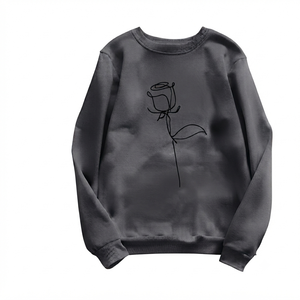 Sudadera de Moda para Mujer, Transpirable, Estilo Urbano, para Invierno, Corte Regular, Diseño Liso, 100% Algodón Ecológico - Product Image 1
