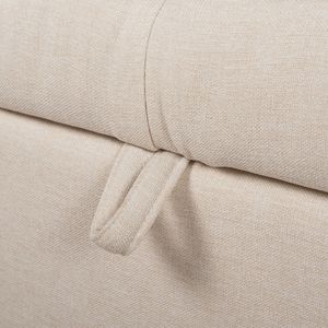 Jacqueline 57.5 \ "Tufted Roll braccino portaoggetti panca cielo neutro in poliestere Beige mobili per camera da letto - Product Image 3