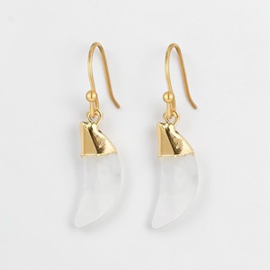 ต่างหูรูปพระจันทร์เสี้ยวประดับมอสซาไนต์ทรงเหลี่ยมเจียระไน งานแฮนด์เมด ชุบทอง 18K  แบบห้อย สไตล์ชาติพันธุ์ ได้รับการประเมินจากผู้เชี่ยวชาญ - Product Image 3