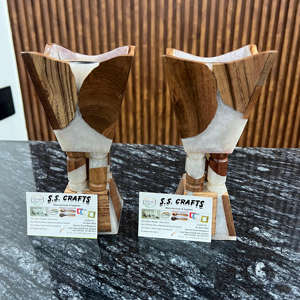 Résine en bois époxy encens magnétique Bakhoor brûleur Oud parfums haut de gamme fait à la main personnalisable religieux fabrication indienne - Product Image 2