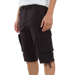 Shorts Cargo Homme en Toile 100% Coton de Haute Qualité – Taille Élastique, Imperméables, Respirants, Séchage Rapide, Logo Avant – Idéaux pour l'Été - Product Image 5